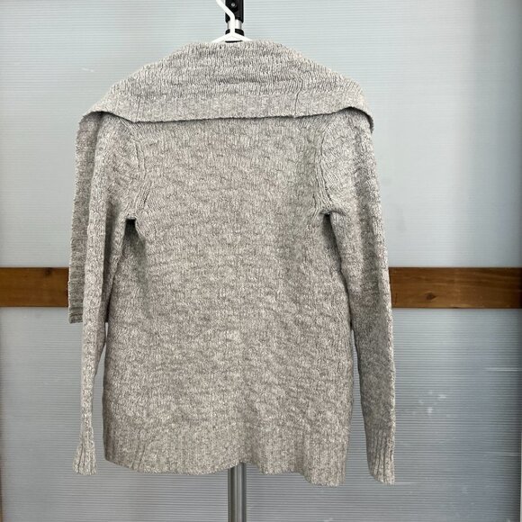 Aritzia Talula Greenpoint Wool Angora Cashmere‎ Grey Knit Open Cardigan Sz S - Picture 10 of 15